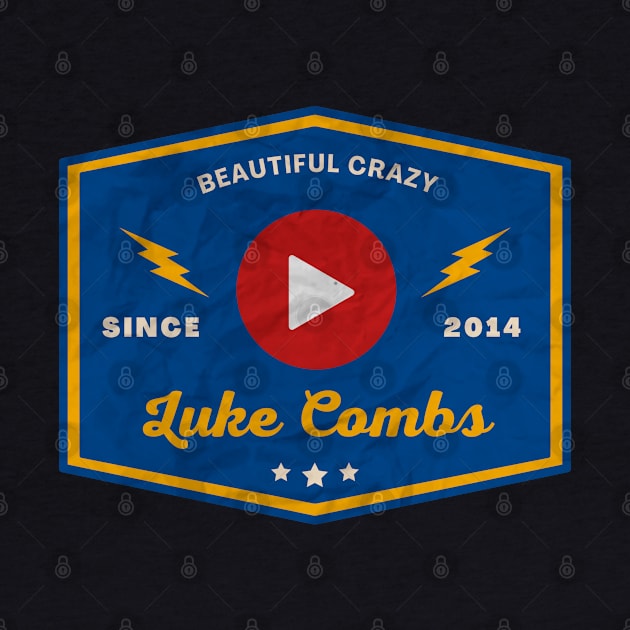 Luke Combs // Play Button by Blue betta